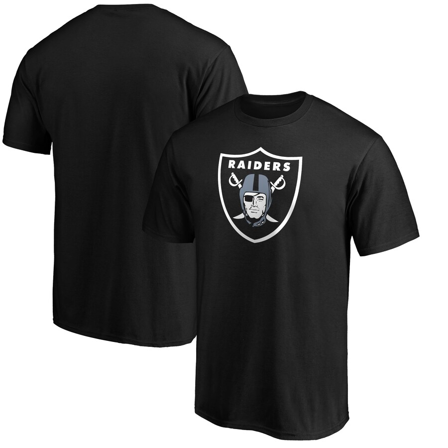 Men's Las Vegas Raiders Fanatics Black Primary Logo T-Shirt