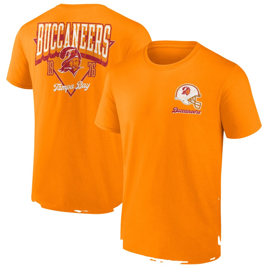 Men's Tampa Bay Buccaneers Fanatics Orange Big & Tall Throwback Logo T-Shirt