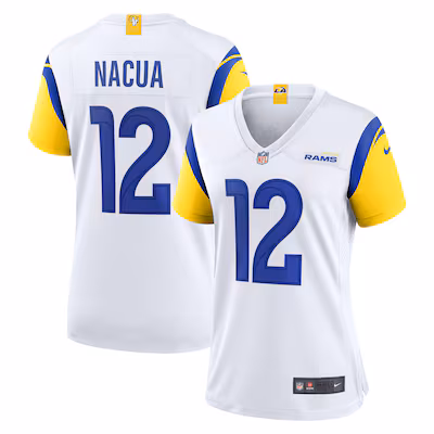 Women's Los Angeles Rams Puka Nacua Nike White Game Player Jersey