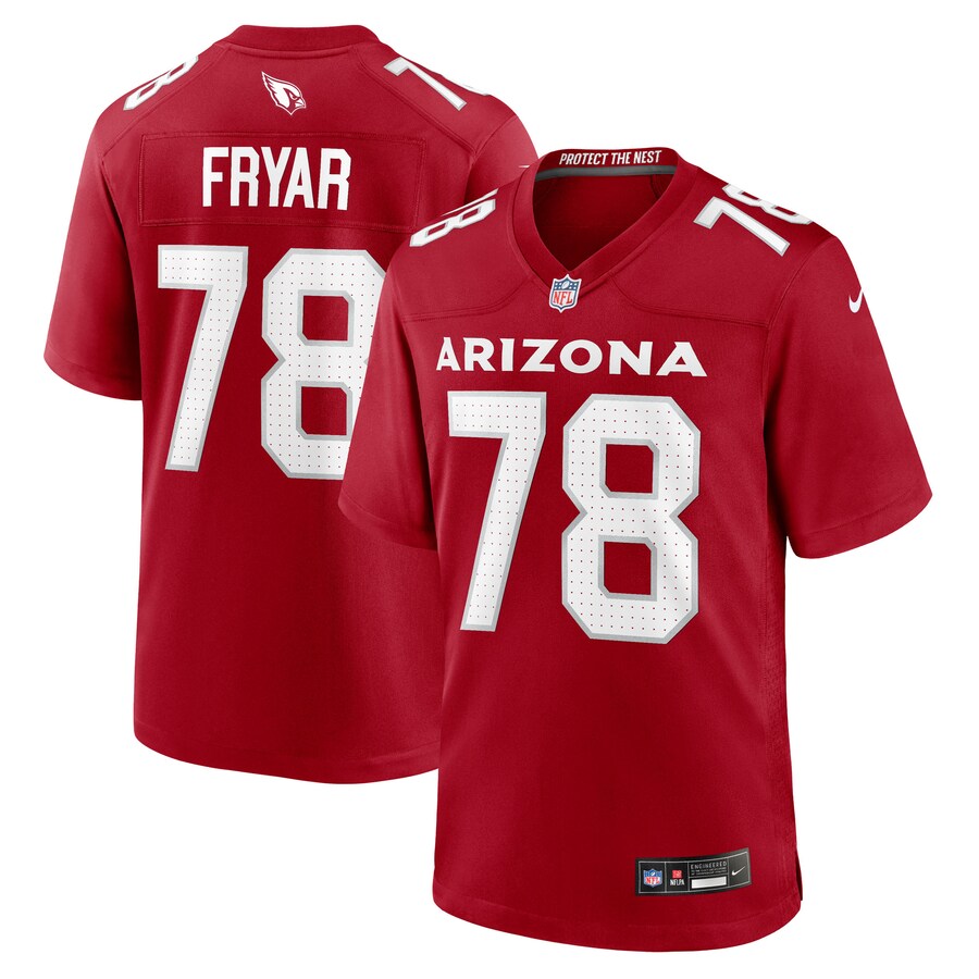 Men's Arizona Cardinals Josh Fryar Nike Cardinal Team Game Jersey