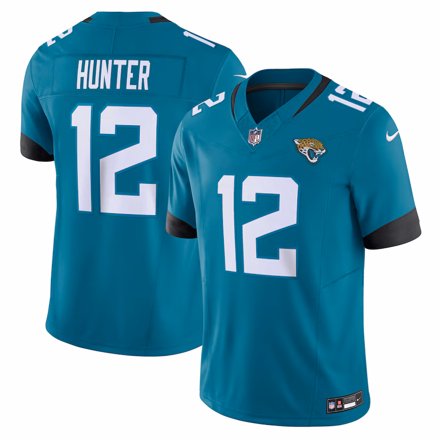 Men's Jacksonville Jaguars Travis Hunter Nike Teal Team Limited Jersey