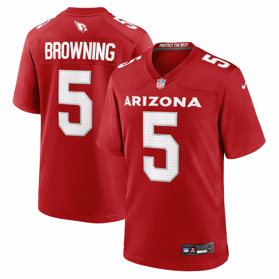 Men's Arizona Cardinals Baron Browning Nike Cardinal Team Game Jersey