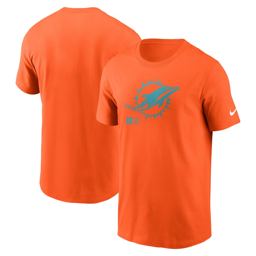 Men's Miami Dolphins Nike Orange Faded Essential T-Shirt