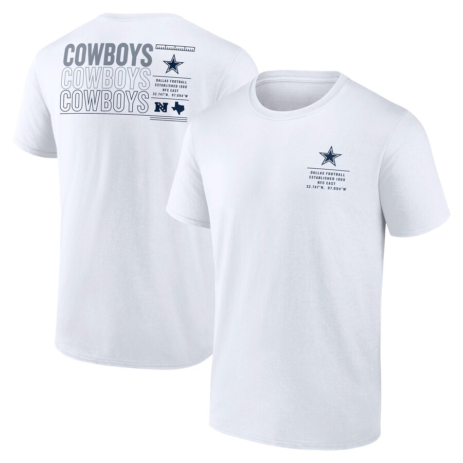 Men's Dallas Cowboys Fanatics White Repeat Stats T-Shirt