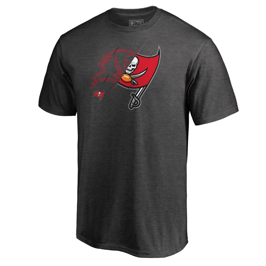 Men's Tampa Bay Buccaneers Heathered Gray X-Ray T-Shirt