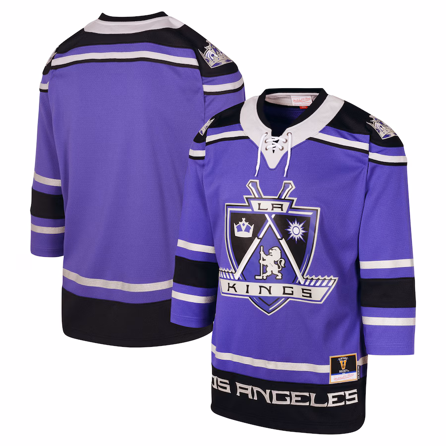 Youth Los Angeles Kings Mitchell & Ness Purple 2002 Blue Line Jersey