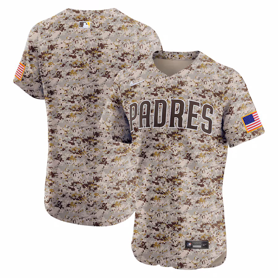 Men's San Diego Padres Nike Camo Alternate 2 Elite Jersey