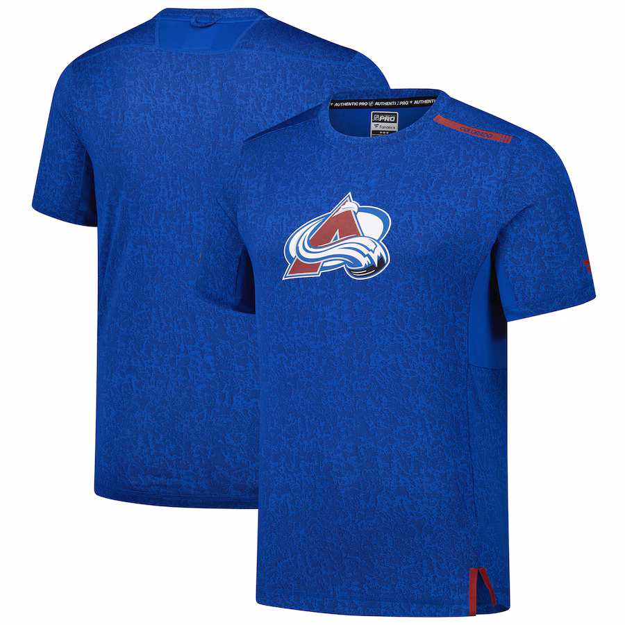 Men's Colorado Avalanche Fanatics Blue Authentic Pro Performance T-Shirt