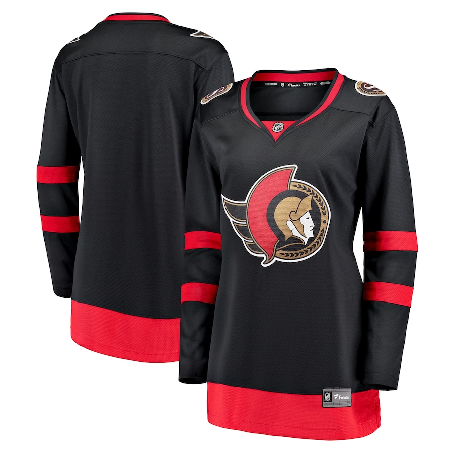 Women's Ottawa Senators Fanatics Black Home Breakaway Jersey