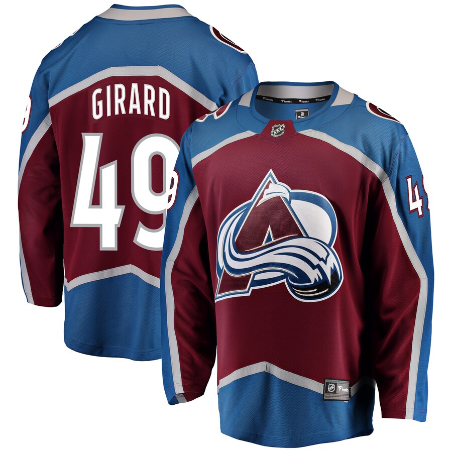 Men's Colorado Avalanche Samuel Girard Fanatics Branded Burgundy Breakaway Player Jersey