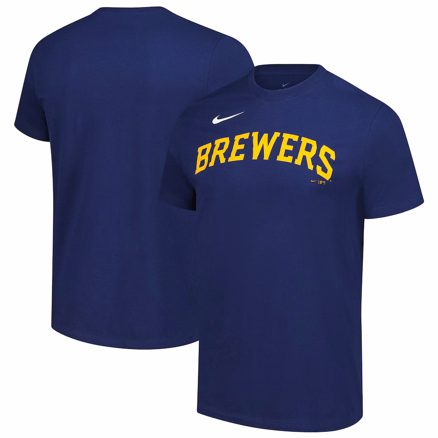 Men's Milwaukee Brewers Nike Navy Sundown T-Shirt