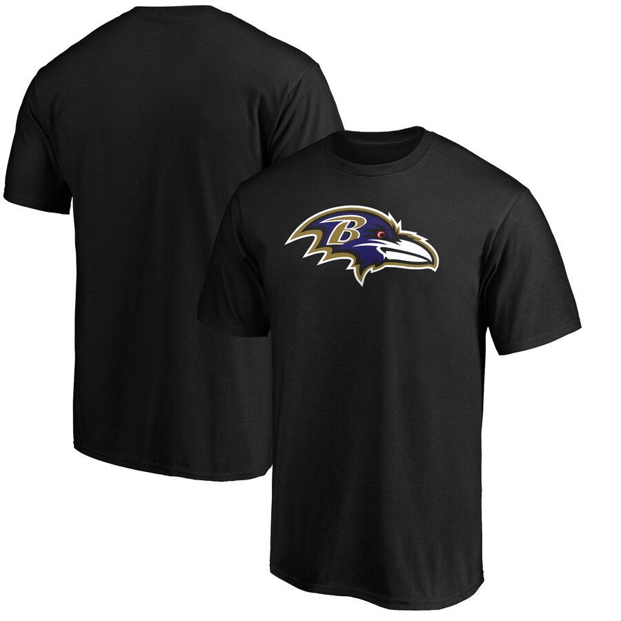 Men's Baltimore Ravens Fanatics Black Primary Logo T-Shirt