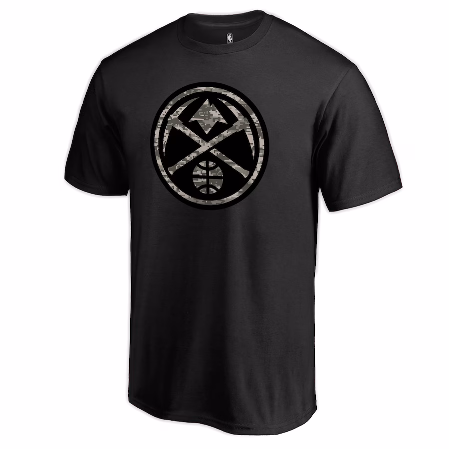 Men's Denver Nuggets Black Camo Collection Cloak T-Shirt
