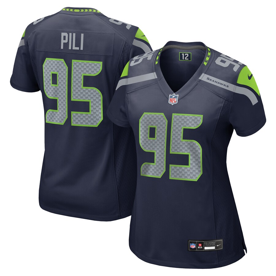 Women's Seattle Seahawks Brandon Pili Nike College Navy Team Game Jersey
