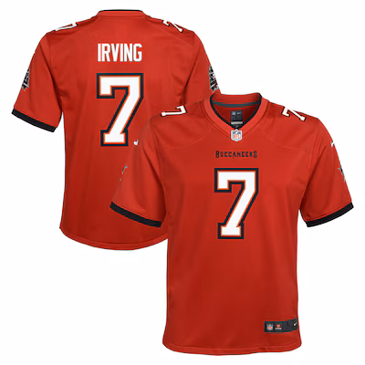 Youth Tampa Bay Buccaneers Bucky Irving Nike Red Team Game Jersey