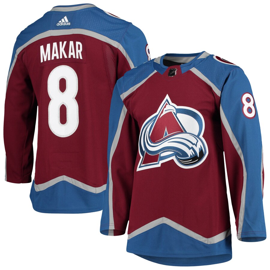Men's Colorado Avalanche Cale Makar adidas Burgundy Home Primegreen Authentic Pro Player Jersey