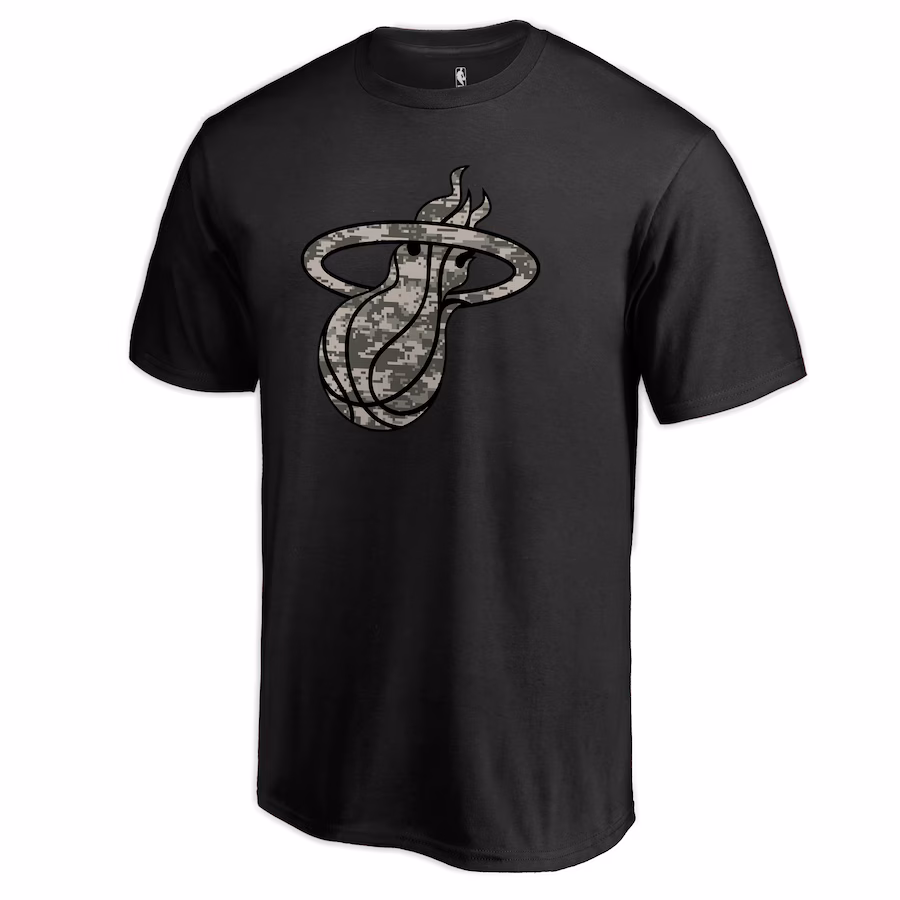 Men's Miami Heat Black Cloak Camo T-Shirt