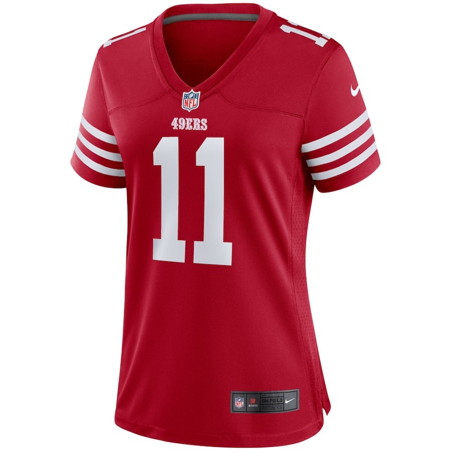 Women's San Francisco 49ers Brandon Aiyuk Nike Scarlet Team Game Player Jersey