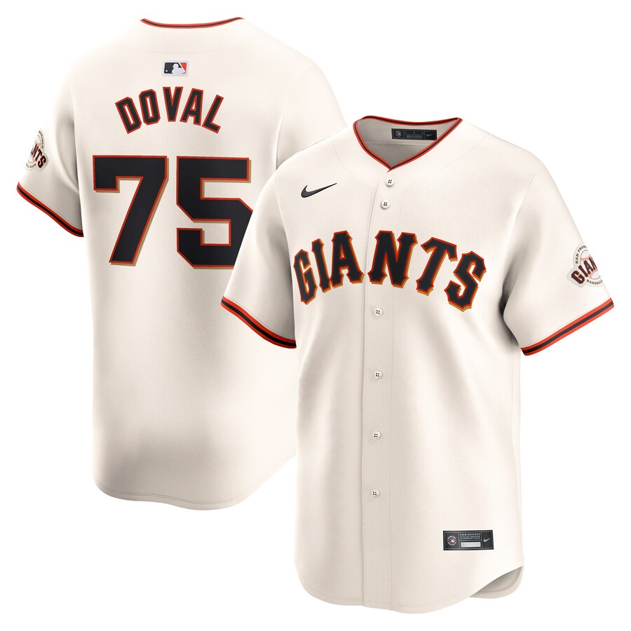 Men's San Francisco Giants Camilo Doval Nike Cream Home Limited Player Jersey