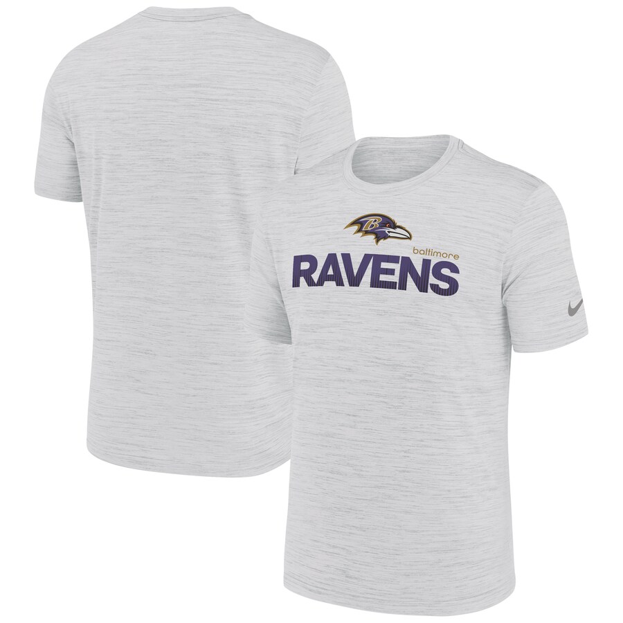 Men's Baltimore Ravens Nike White Blitz Velocity Modern Performance T-Shirt
