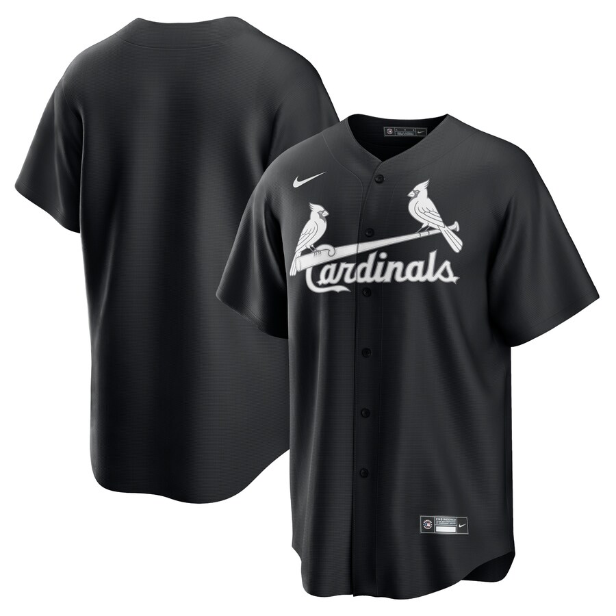 Men's St. Louis Cardinals Nike Black Lights Out Replica Jersey