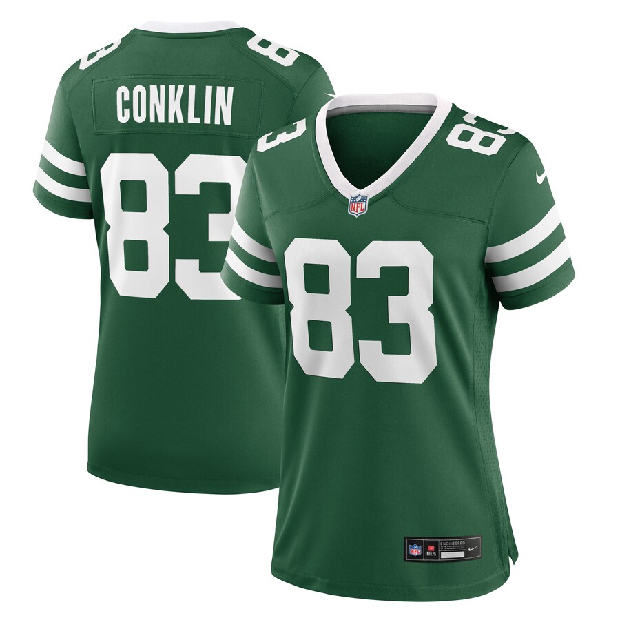 Women's New York Jets Tyler Conklin Nike Legacy Green Team Game Jersey