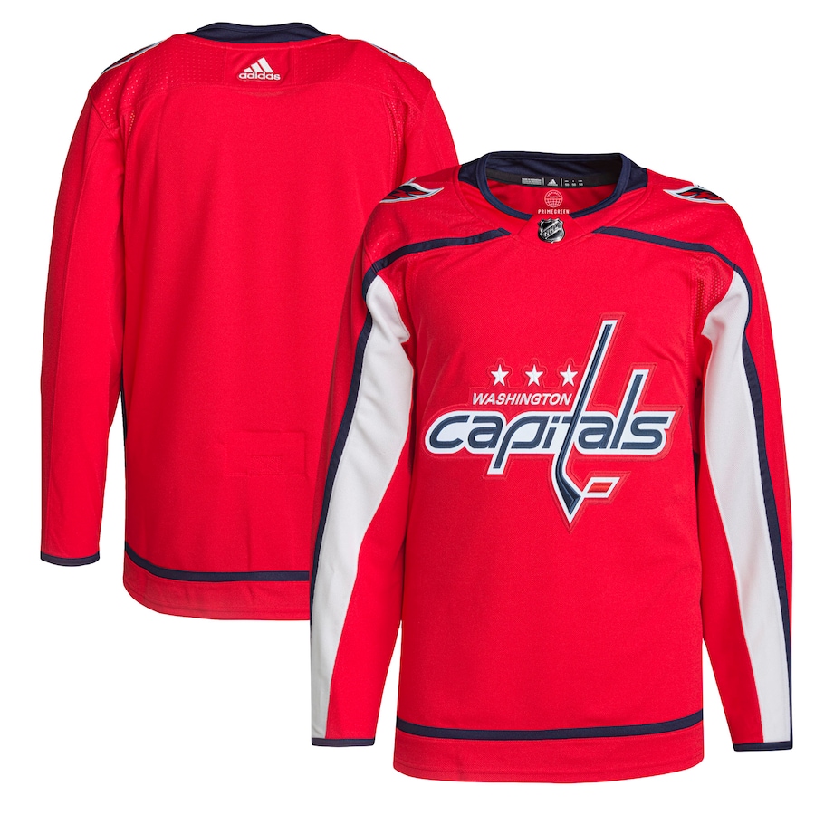Men's Washington Capitals adidas Red Home Primegreen Authentic Jersey
