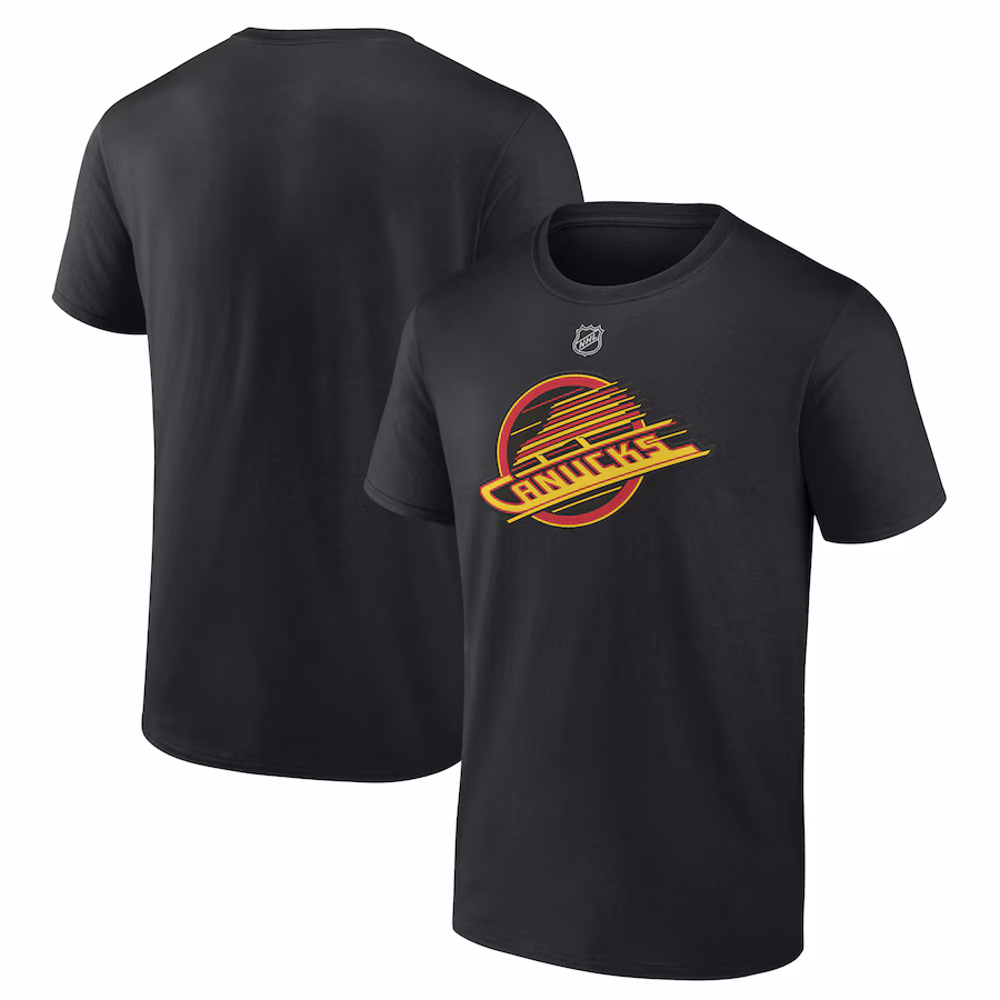 Men's Vancouver Canucks Black Alternate Logo T-Shirt