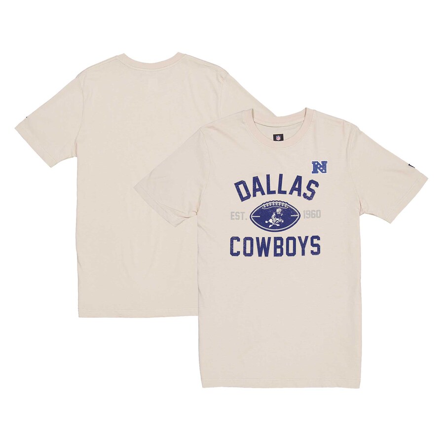 Men's Dallas Cowboys New Era Cream Historic T-Shirt