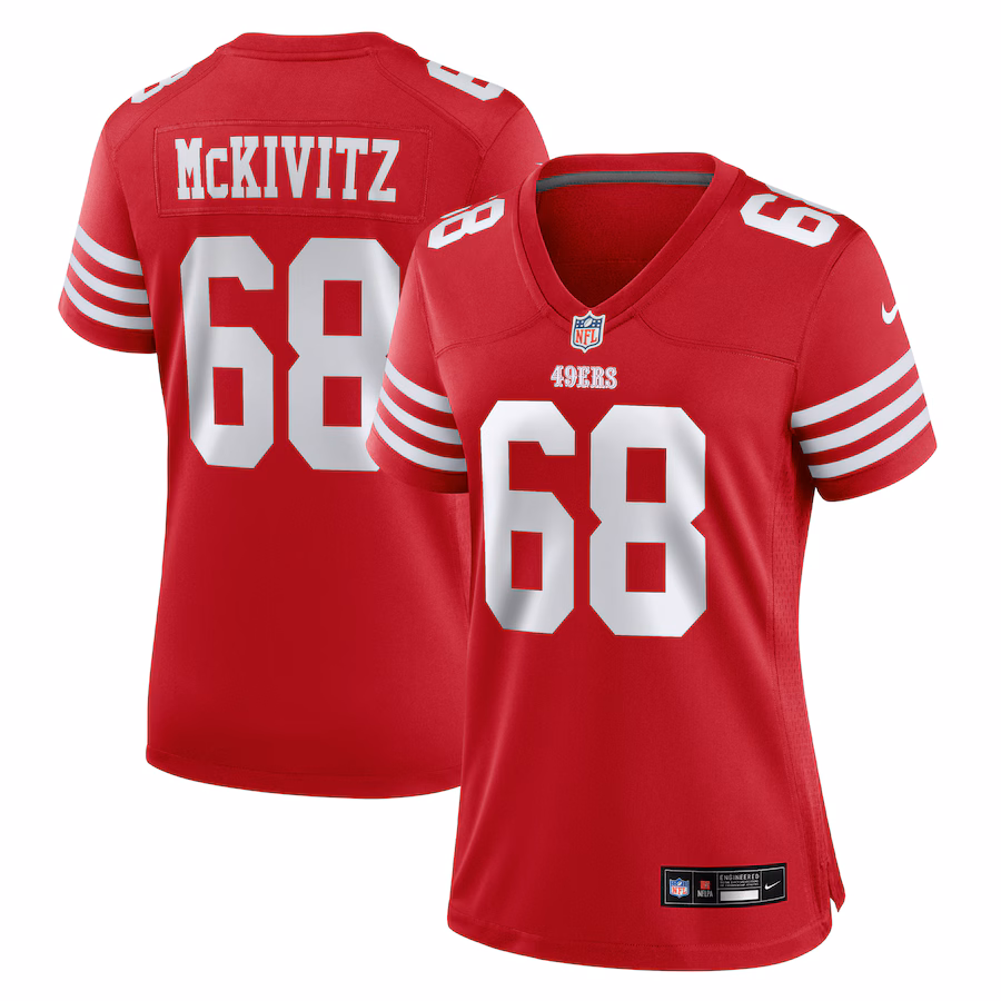 Women's San Francisco 49ers Colton McKivitz Nike Scarlet Game Jersey