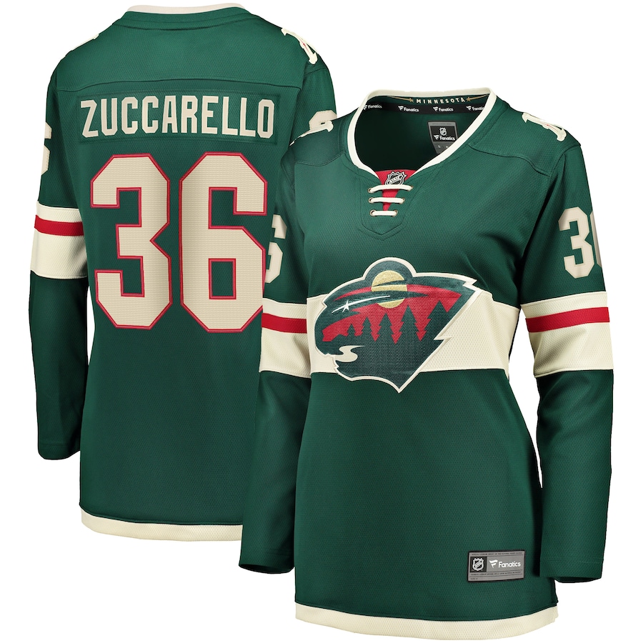 Women's Minnesota Wild Mats Zuccarello Fanatics Green Breakaway Player Jersey