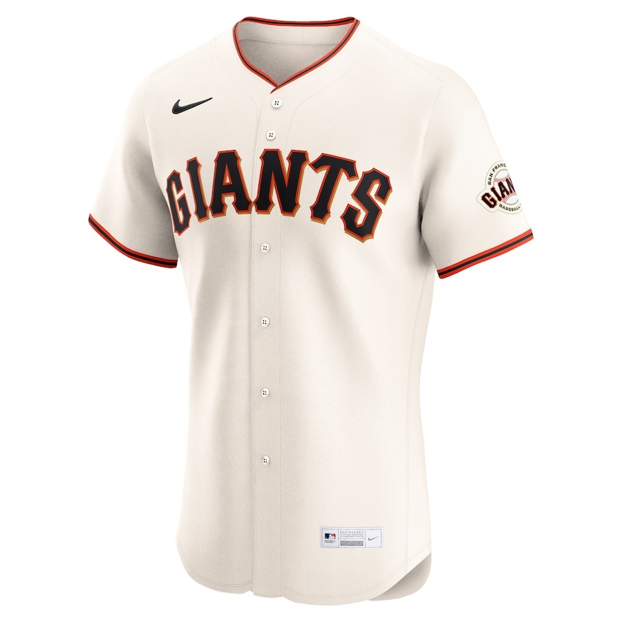 Men's San Francisco Giants Nike Cream Home Elite Custom Jersey