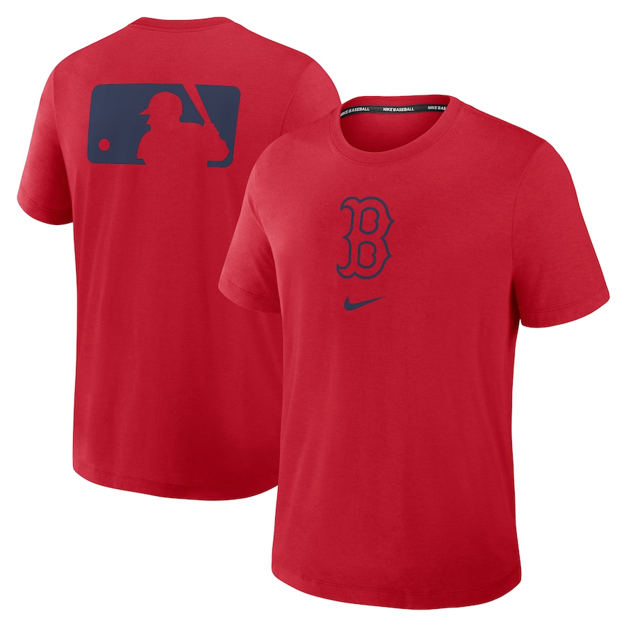 Men's Boston Red Sox Nike Red Authentic Collection Early Work Tri-Blend Performance T-Shirt