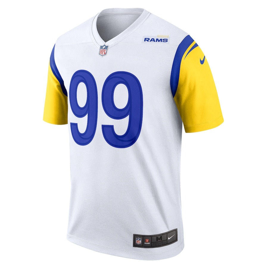 Men's Los Angeles Rams Aaron Donald Nike White Legend Jersey