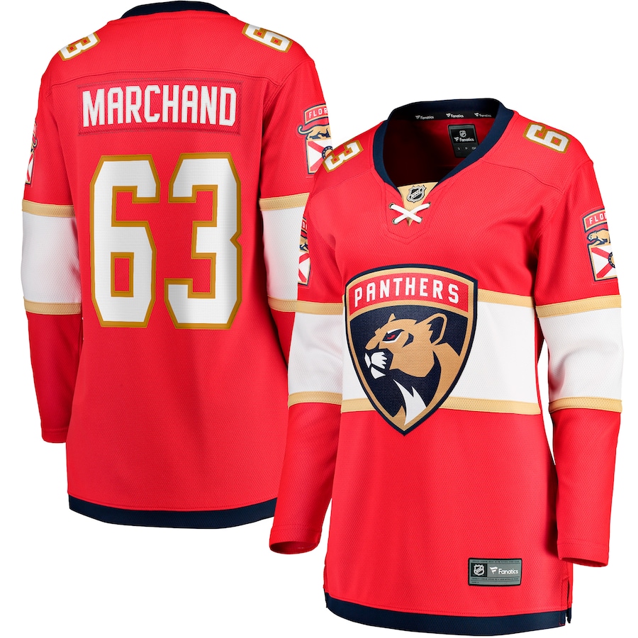Women's Florida Panthers Brad Marchand Fanatics Red Home Breakaway Player Jersey