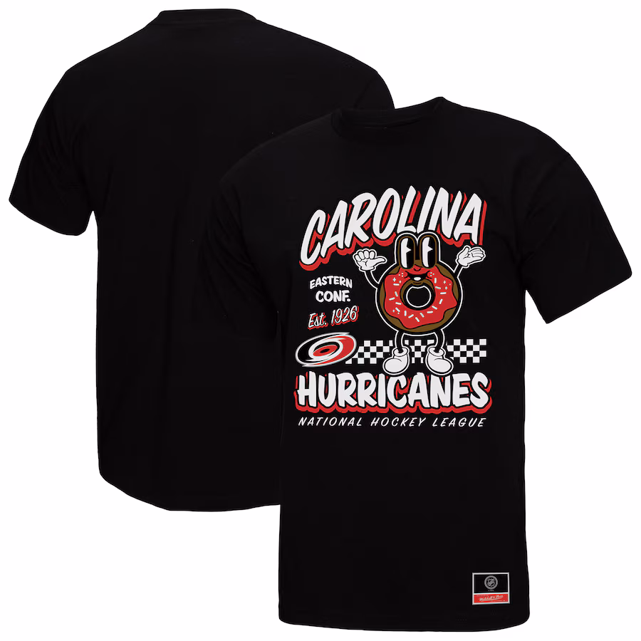 Men's Carolina Hurricanes Mitchell & Ness Black Local Food T-Shirt