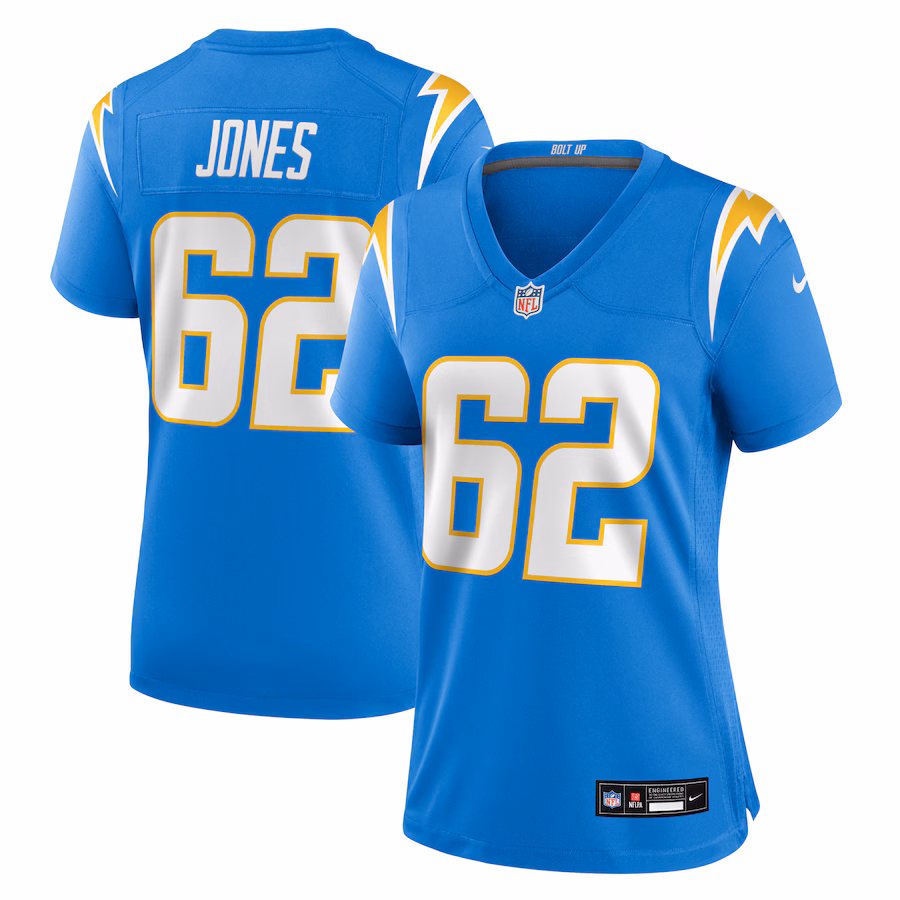 Women's Los Angeles Chargers Nash Jones Nike Powder Blue Team Game Jersey