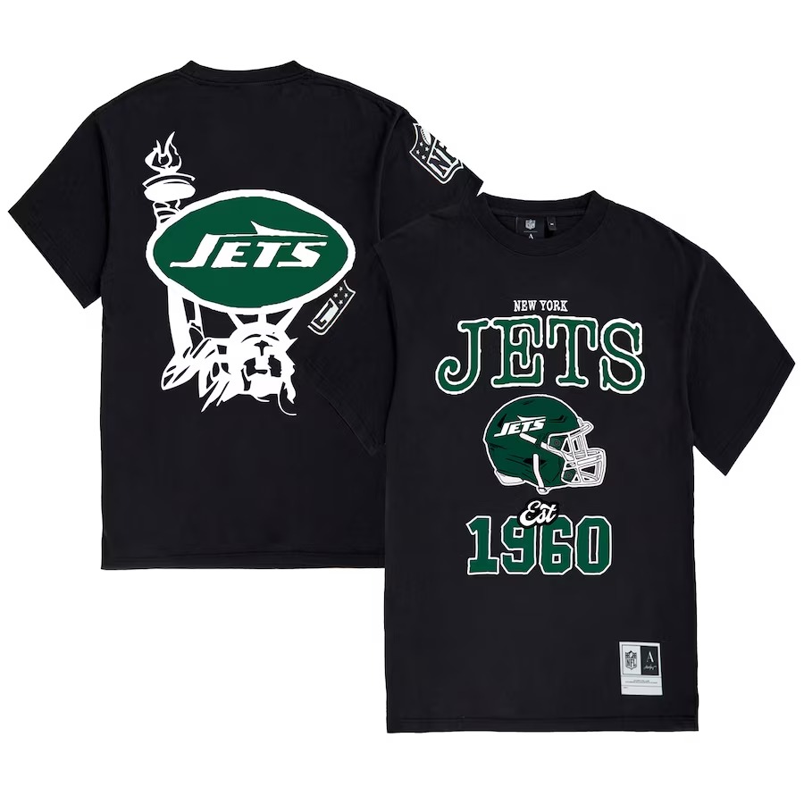Unisex New York Jets x Aleali May Black T-Shirt