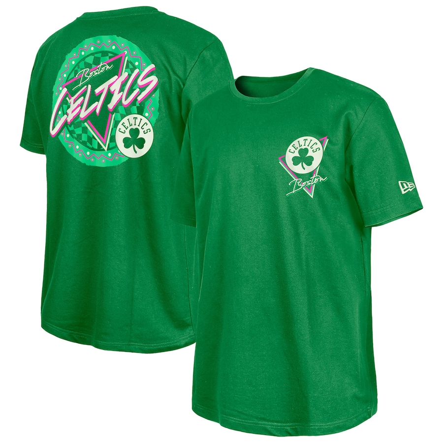 Boston Celtics  New Era Green Glow-in-the-Dark T-Shirt