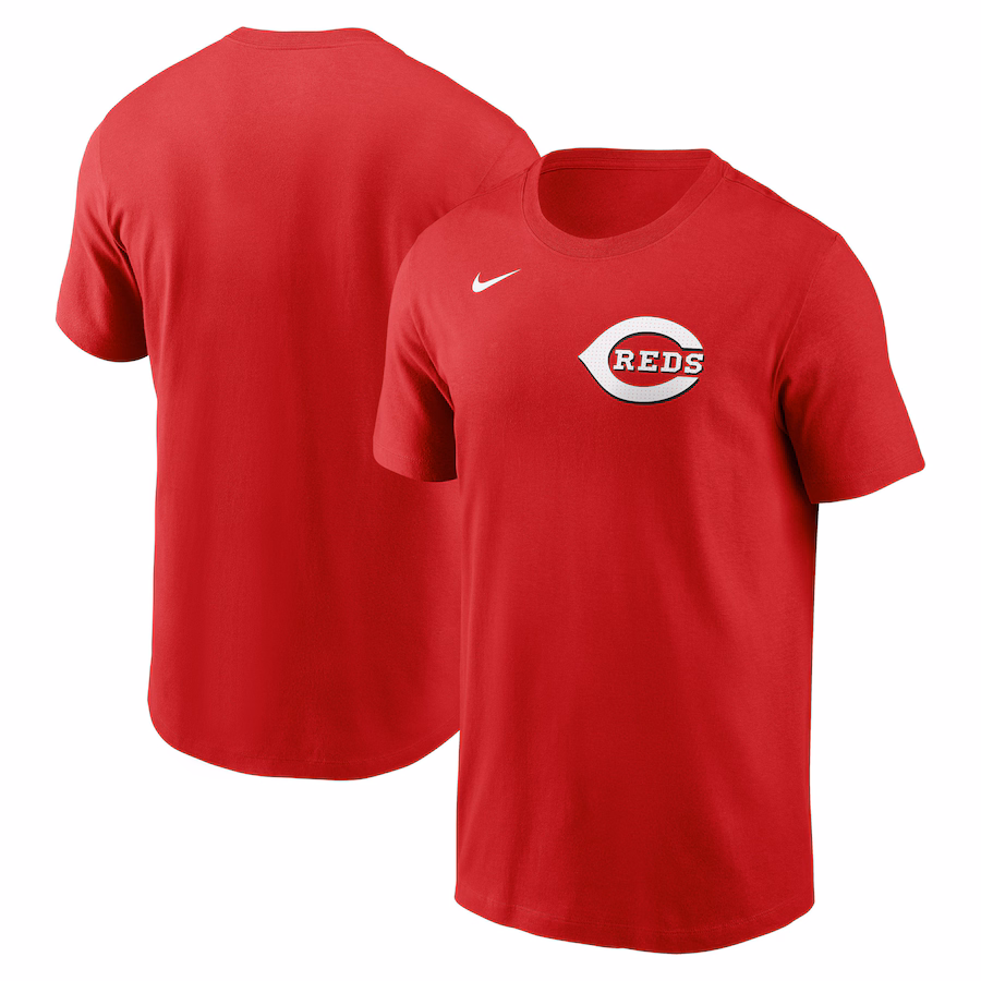 Men's Cincinnati Reds Nike Red Fuse Wordmark T-Shirt