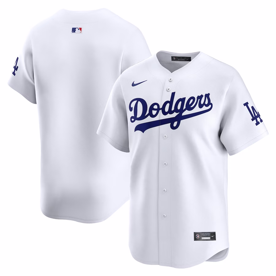 Men's Los Angeles Dodgers Nike White Home Limited Jersey