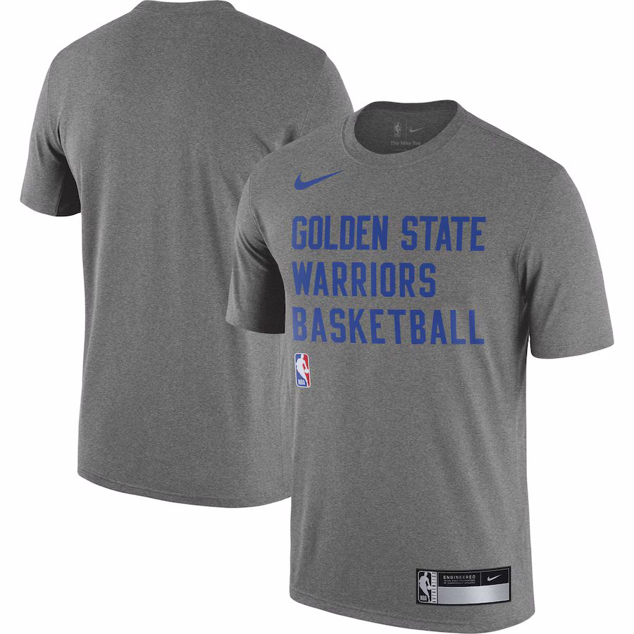 Men's Golden State Warriors Nike Heather Gray 2023/24 Sideline Legend Performance Practice T-Shirt