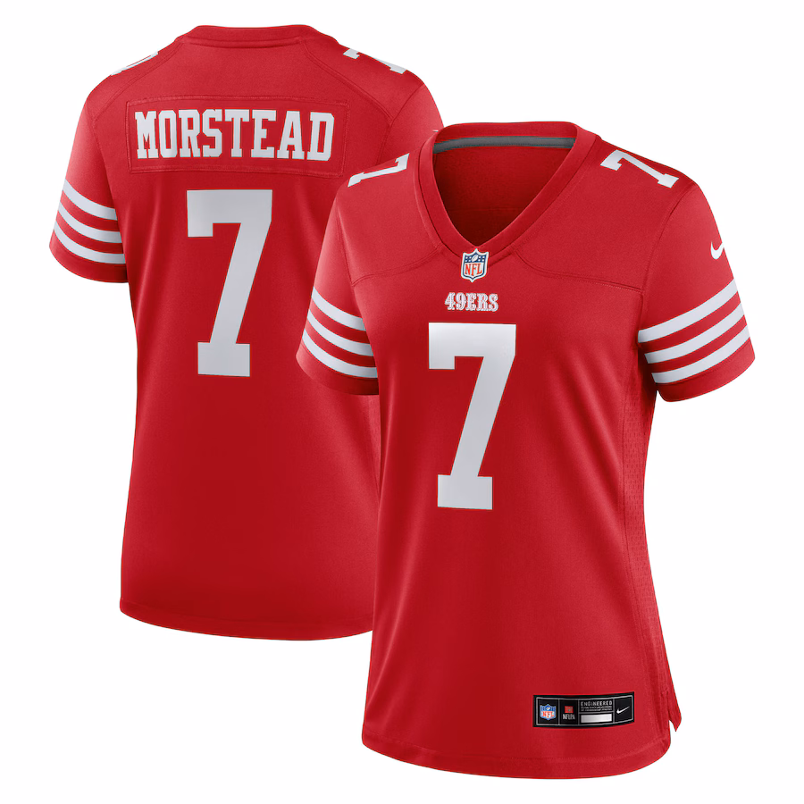 Women's San Francisco 49ers Thomas Morstead Nike Scarlet Team Game Jersey