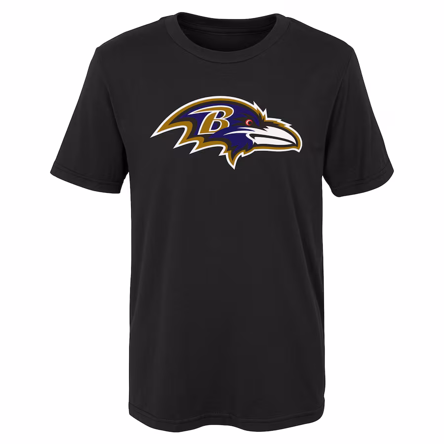 Youth Baltimore Ravens Black Primary Logo T-Shirt