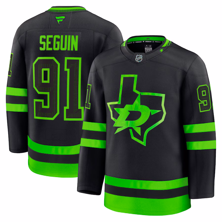 Men's Dallas Stars Tyler Seguin Fanatics Black Alternate Premium Jersey