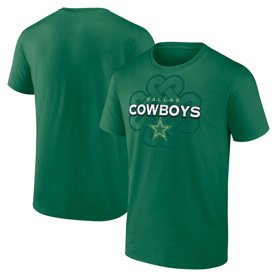 Men's Dallas Cowboys Fanatics Kelly Green Celtic Luck T-Shirt