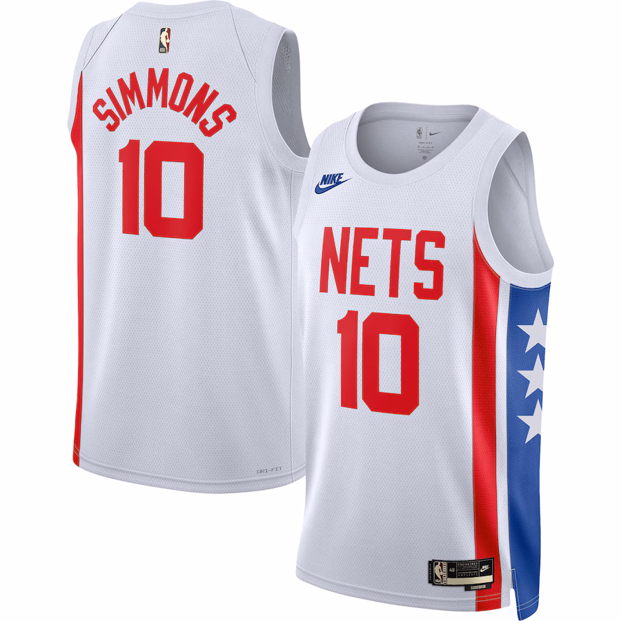 Men's Brooklyn Nets Ben Simmons Nike White Swingman Jersey - Classic Edition