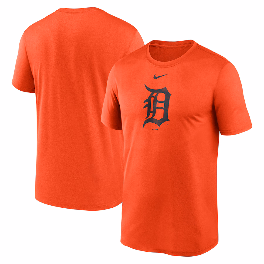 Men's Detroit Tigers Nike Orange Legend Fuse Large Logo Performance T-Shirt