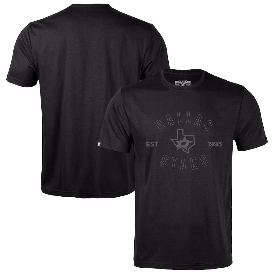 Men's Dallas Stars Levelwear Black Richmond Abyssal T-Shirt