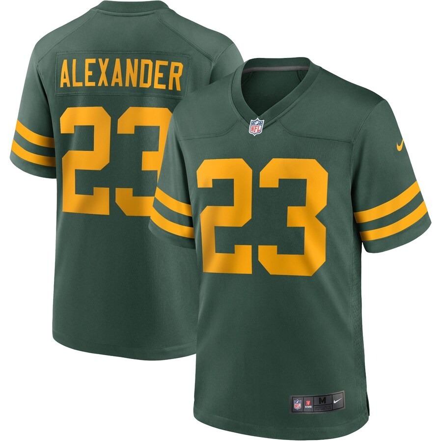 Men's Green Bay Packers Jaire Alexander Nike Green Alternate Game Player Jersey